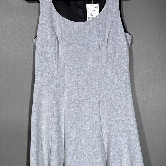 NWT H &‎ M Gray Pinafore Jumper Dress Size 10 - Picture 4 of 16